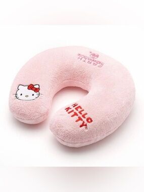 Hello Kitty Earth Therapeutics  Plush Travel Airplane Pillow in Light Pink